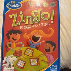 Zingo! Kids Bingo Game - Red. Vintage 2009 nwot